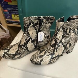 Snakeskin Ankle Boots